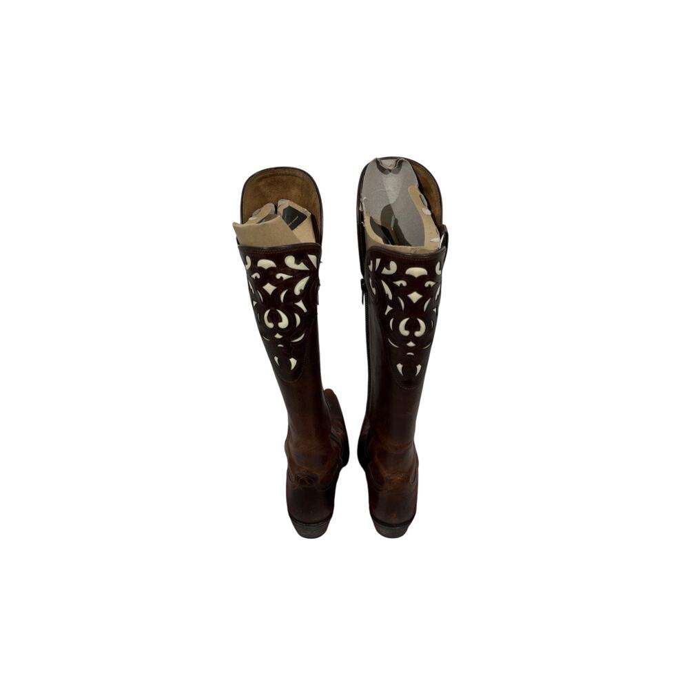 Ariat Women's Hacienda Vintage Caramel Western Boots - Picture 5 of 9
